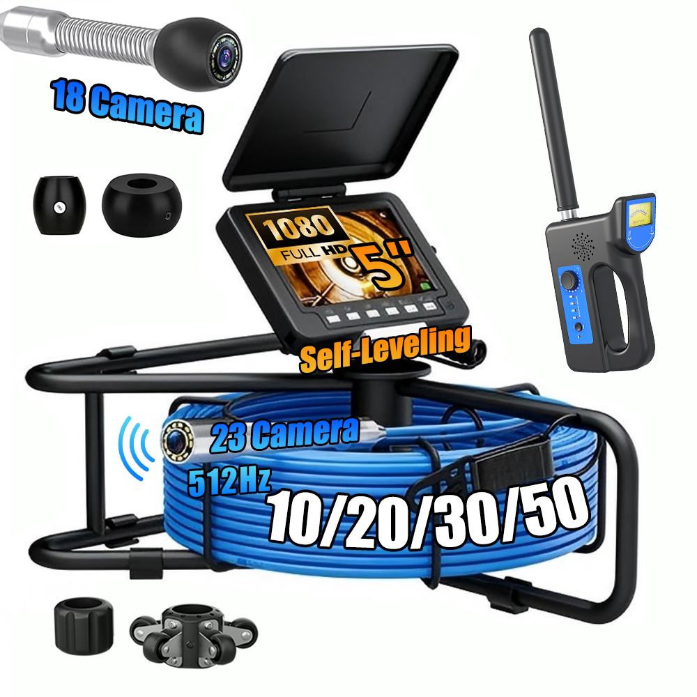 Endoscope Inspection Camera - Rioolinspectiecamera 512Hz Zelfnivellerend met Locator Pijpleiding