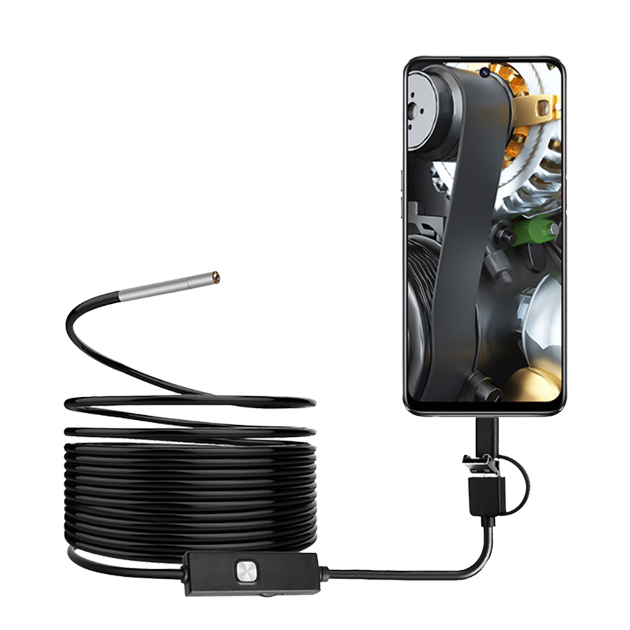 Endoscope Inspection Camera - Dearsee 3-in-1 Android USB industriële endoscoop