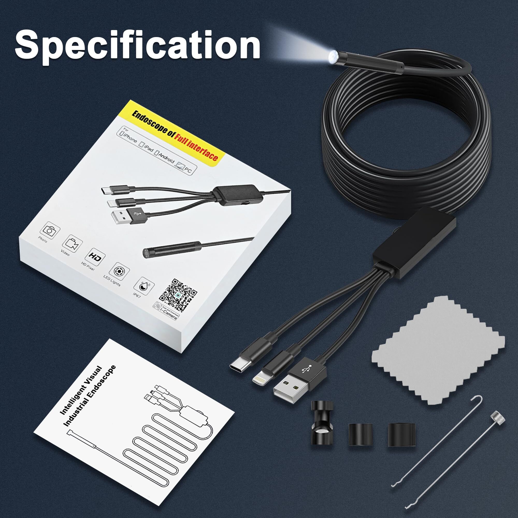 Nieuwe Collectie 3 in 1 1080 P - Endoscope Inspection Camera recensie en prijs