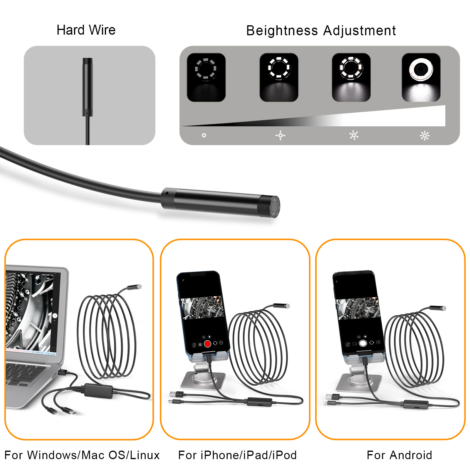Nieuwe Collectie 3 in 1 1080 P - Endoscope Inspection Camera recensie en prijs